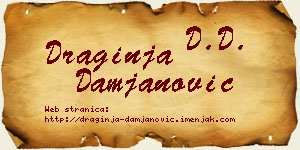 Draginja Damjanović vizit kartica